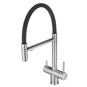 Смеситель для кухни с каналом для фильтрованной воды с гибким изливом Swedbe Selene Plus 8443