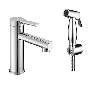 Смеситель для раковины с гигиенической лейкой Сведби Диана/Swedbe Diana 1060