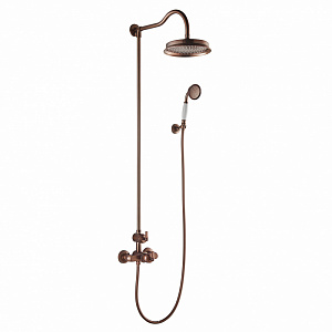 Family shower with thermostatic faucet Swedbe Terracotta Art 2512
